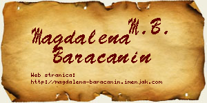 Magdalena Baračanin vizit kartica